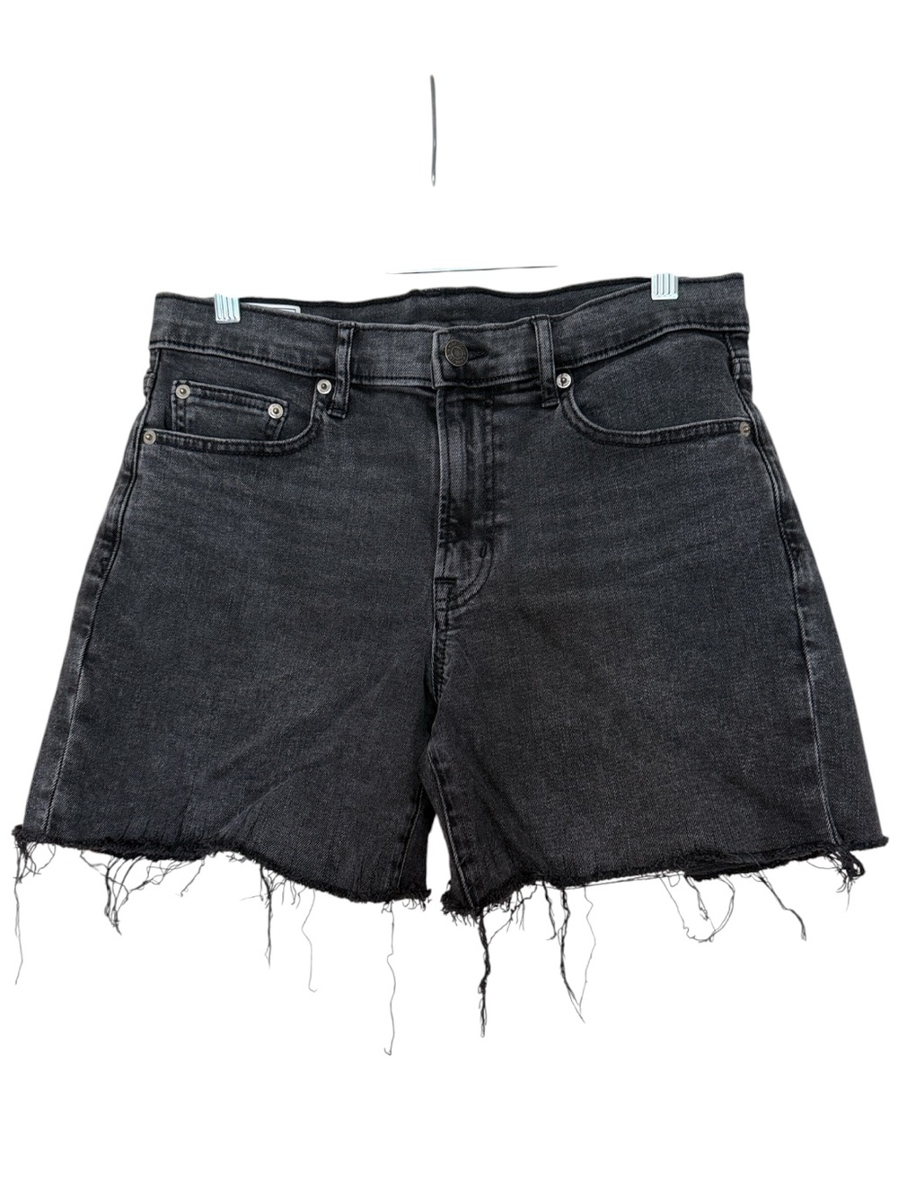 GAP Black Frayed Hem Denim Jean Shorts